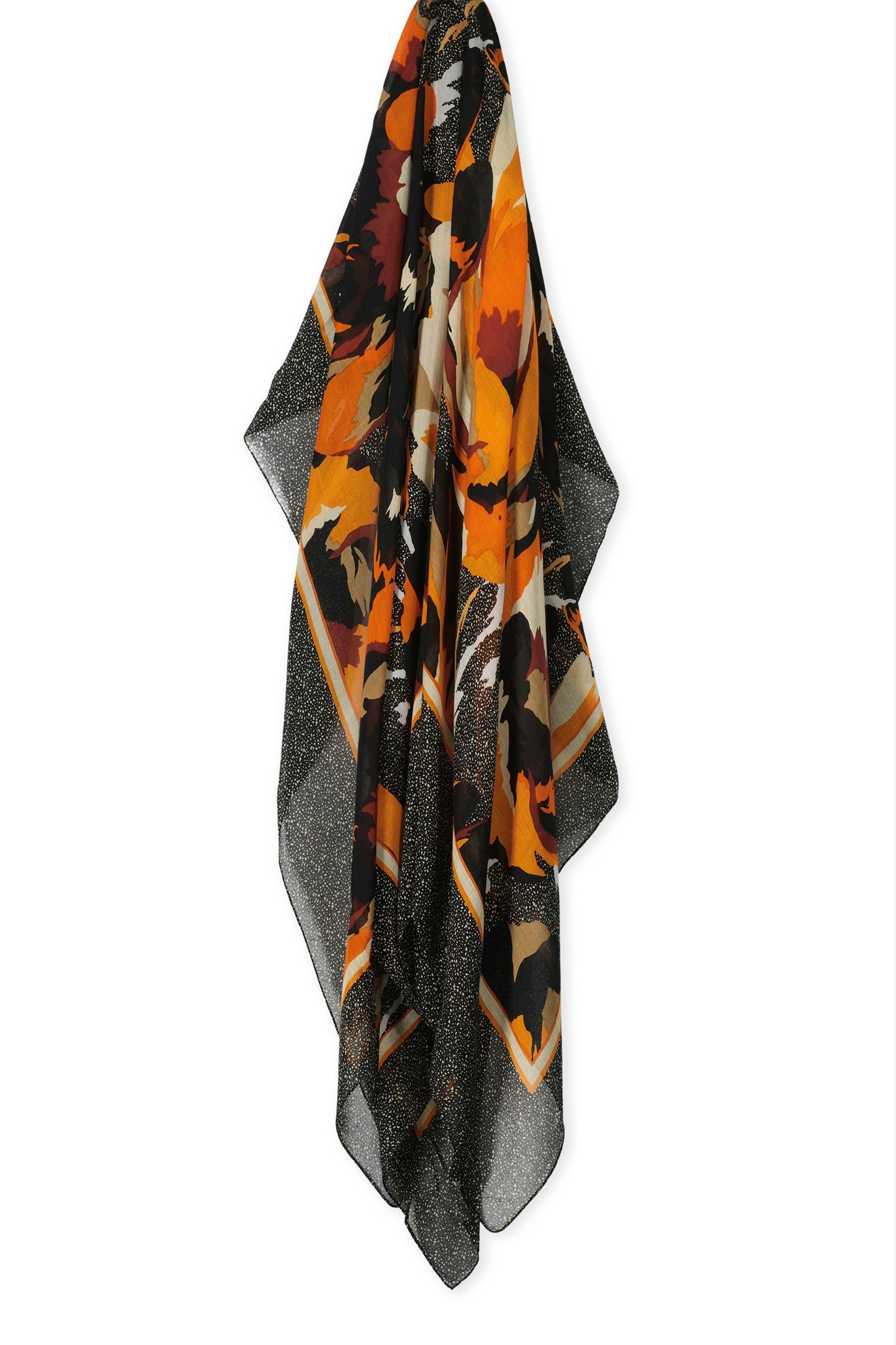 Sjaal print oranje